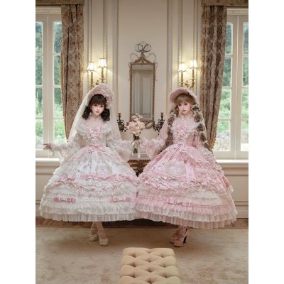 Mademoiselle Pearl Sanrio My Melody Bridal Themed Embroidered OP(Reservation/Full Payment Without Shipping)